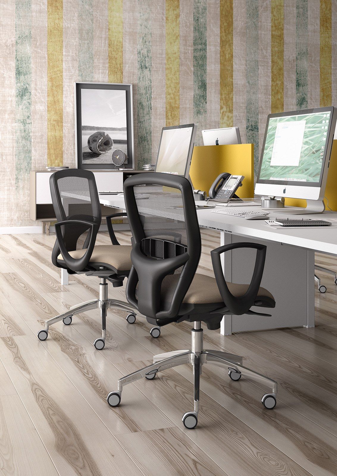 Офисное кресло с регулируемой высотой и сеткой с 5 спицами Leyform SPRINT RE ARCH-00092247 - Вид №2