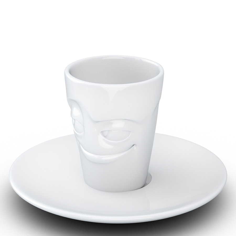 T02.11.01 Кофейная чашка с блюдцем tassen impish 80 мл белая Tassen by FIFTYEIGHT PRODUCTS  - Вид №9