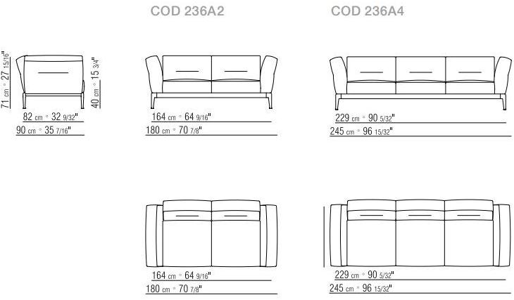Flexform Секционный кожаный диван Adda sun-id-1468814 - Вид №3