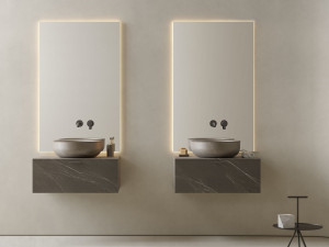 Мраморный подвесной умывальник