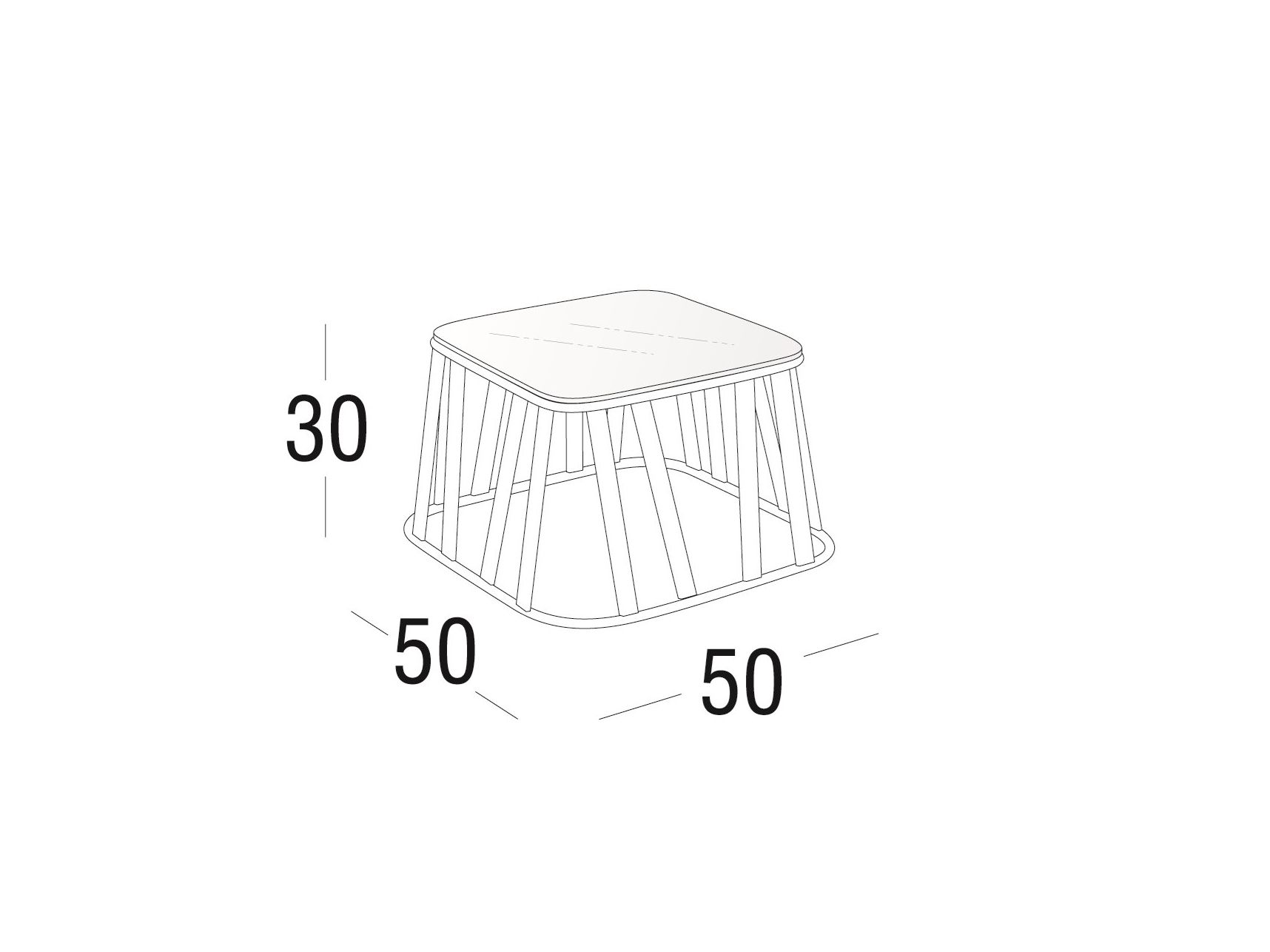 Алюминиевый журнальный столик Roberti Hamptons Graphics ARCH-00060050 - Вид №9