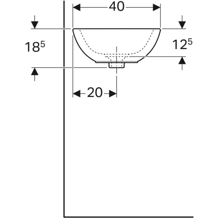 500.542.01.1 Накладная раковина Geberit Citterio Geberit  - Вид №4