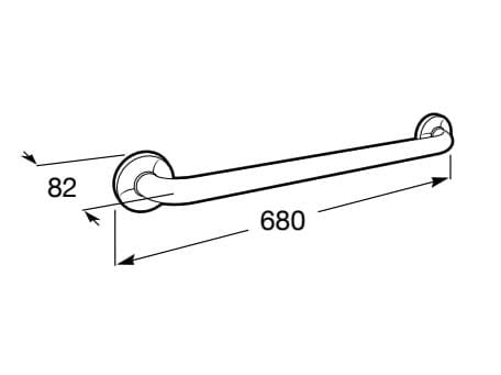 Металлическая U-образная ручка для ванны с антибактериальной обработкой Roca ACCESS ARCH-00141793 - Вид №7