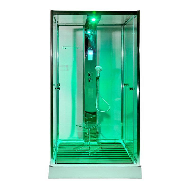 B09S+ эл. BLACK Душевая кабина DETO Серия B Z122 ESPOO с паром - Вид №21