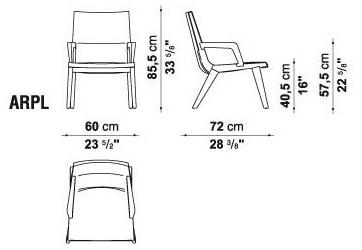 Maxalto Стул из массива дерева с подлокотниками Acanto sun-id-1514580 - Вид №2