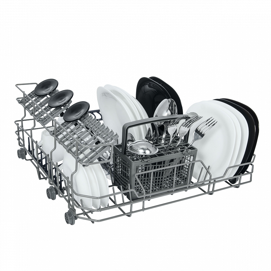 MLP 06IM Посудомоечная бытовая машина mlp-06im/ полноразмерная, • тип установки: встраиваемая компактная 55см • количество комплектов: 6 • управление: электронное сенсорное с цифровым дисплеем • количество программ: 6 (интенсивная, стандартная, экономи чн Santreyd  - Вид №10