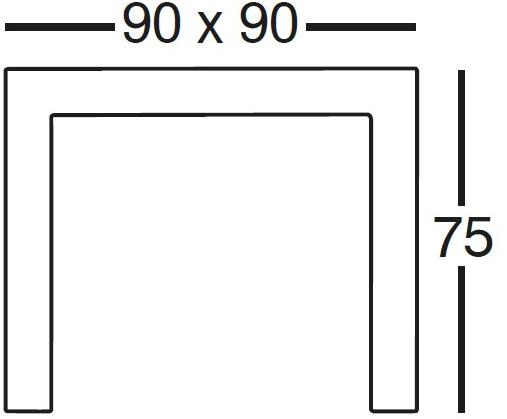 VONDOM Садовый стол из смолы Jut sun-id-1423641 - Вид №3