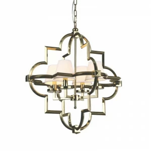 Люстра Mandeville M gold от Delight Collection золото, белая KM0728P-4M DELIGHT COLLECTION ДИЗАЙНЕРСКИЕ 247090 Золотой;белый