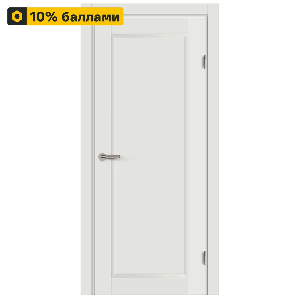 Межкомнатная дверь МАРИО РИОЛИ Пьемонт 80×200 см в элегантном белом исполнении 87548468