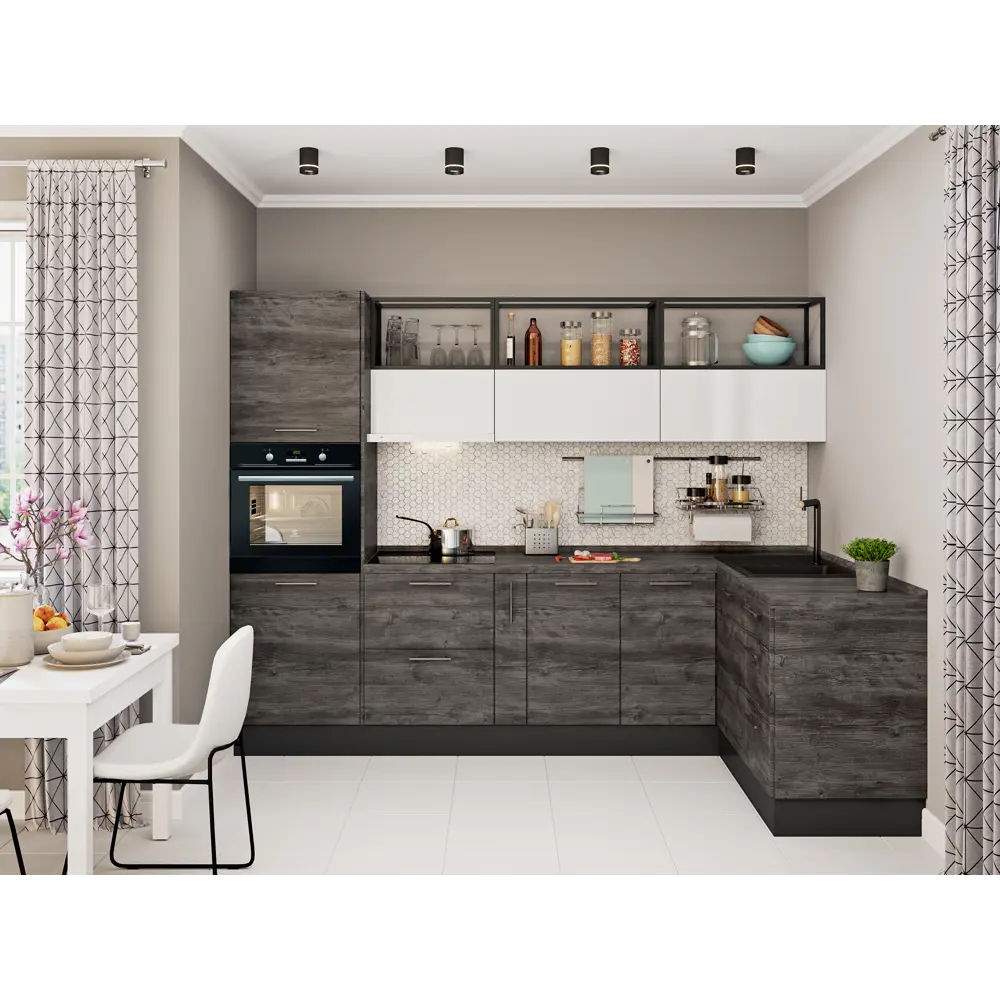 Фасад для кухонного шкафа Пласт 32.8x76.5 см Delinia ID ЛДСП цвет серый 82010230 STLM-2172922 - Вид №4