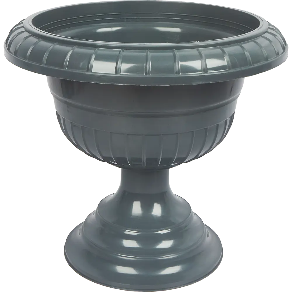 Вазон Ingreen ø28 h24.5 см v3.8 л пластик темно-серый Нет STLM-2149431