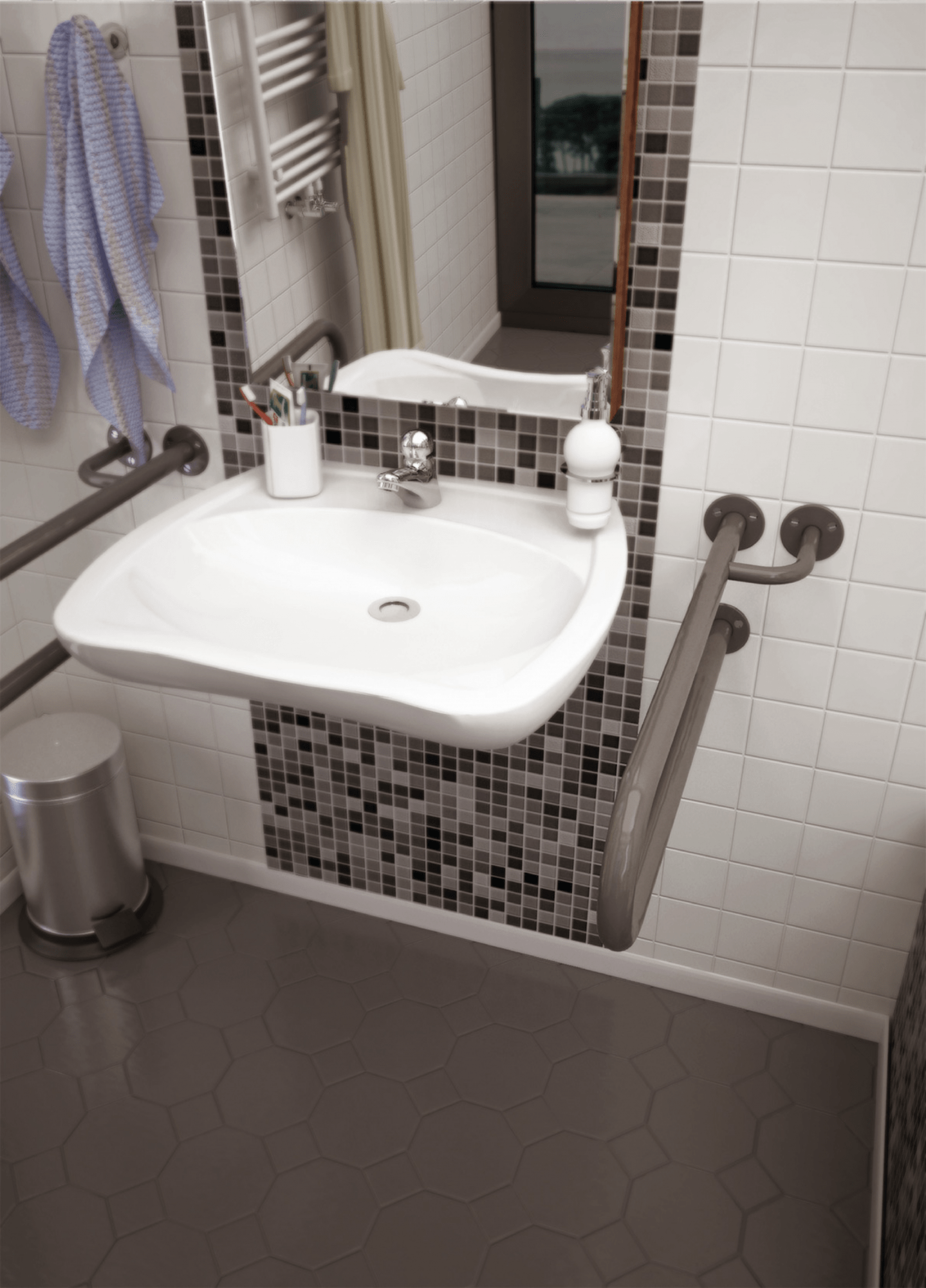 Сантехнические аксессуары WBWOP001 Горизонтальный кронштейн Terma ∅ 32  - Вид №2