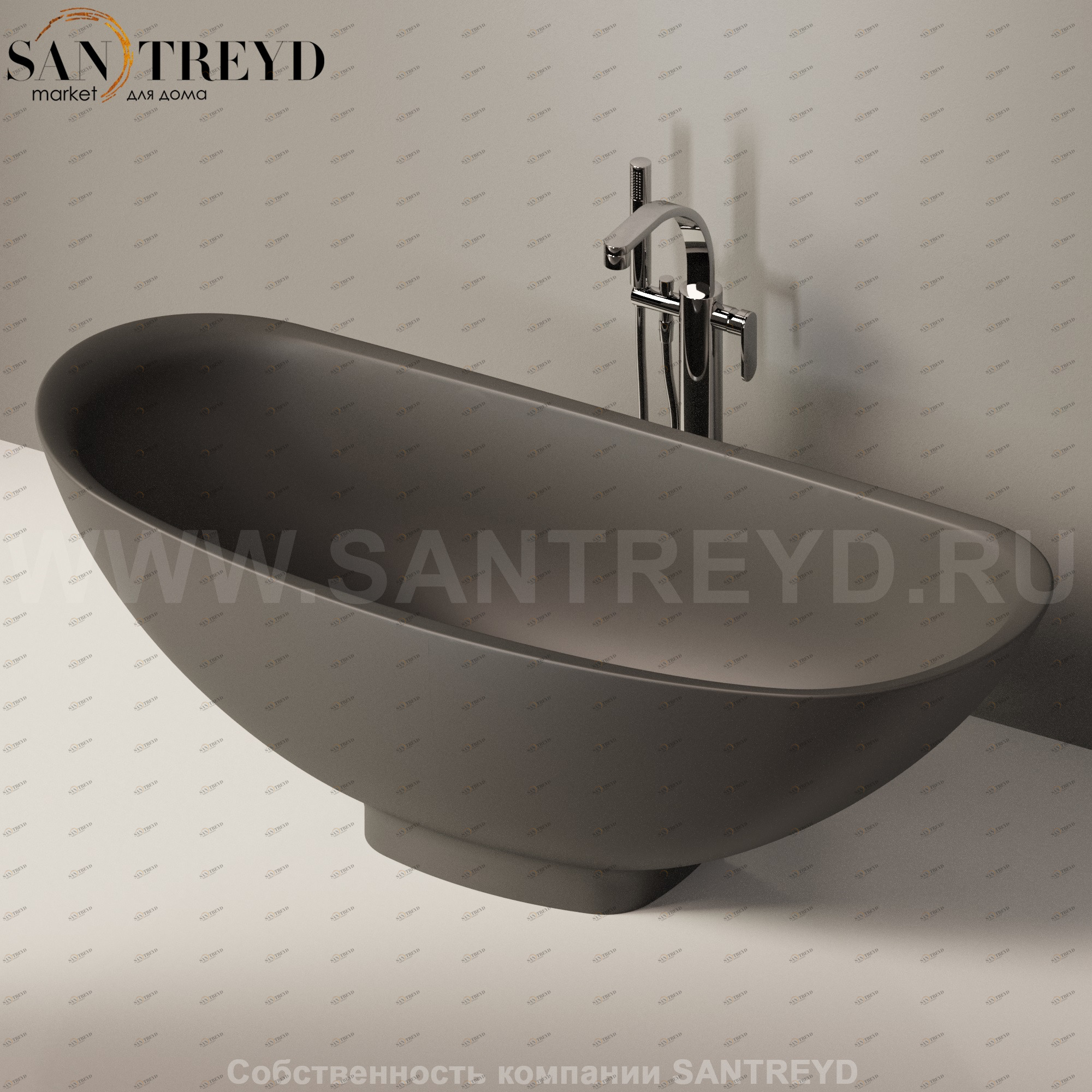 Flaminia IO e SI Ванна свободностоящая 165 см черная IOeSI70SM.7006 Ceramica Flaminia