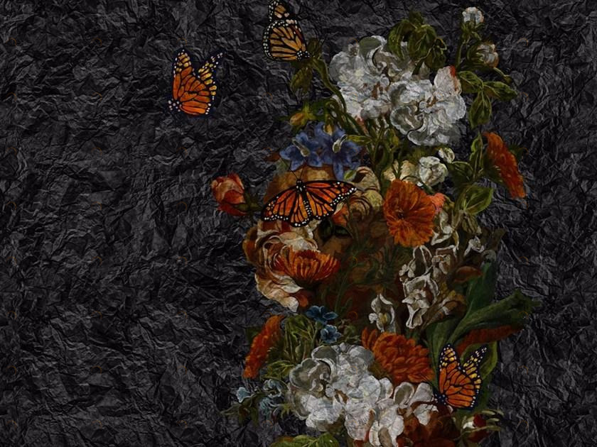 MOMENTI Ткань для обоев из стекловолокна The black attitude sun-id-1346778