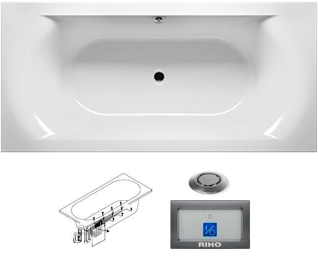 BB4200500000000_top1 Ванна Riho Lima Santreyd - Вид №1