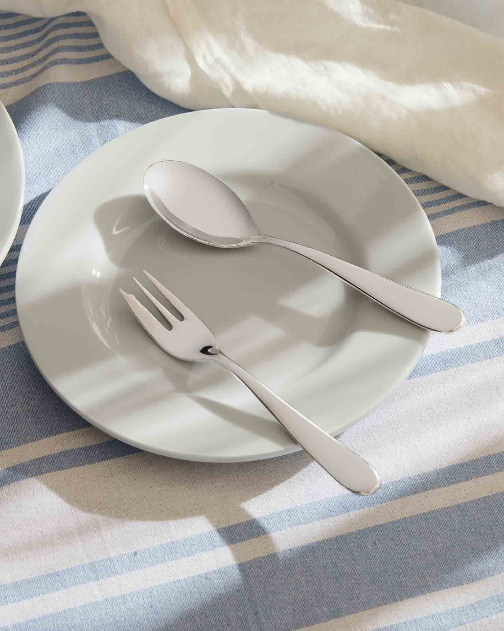 Десертная вилка. 6 штук Alessi New Milan Nuovo milano 5180/16 - Вид №1