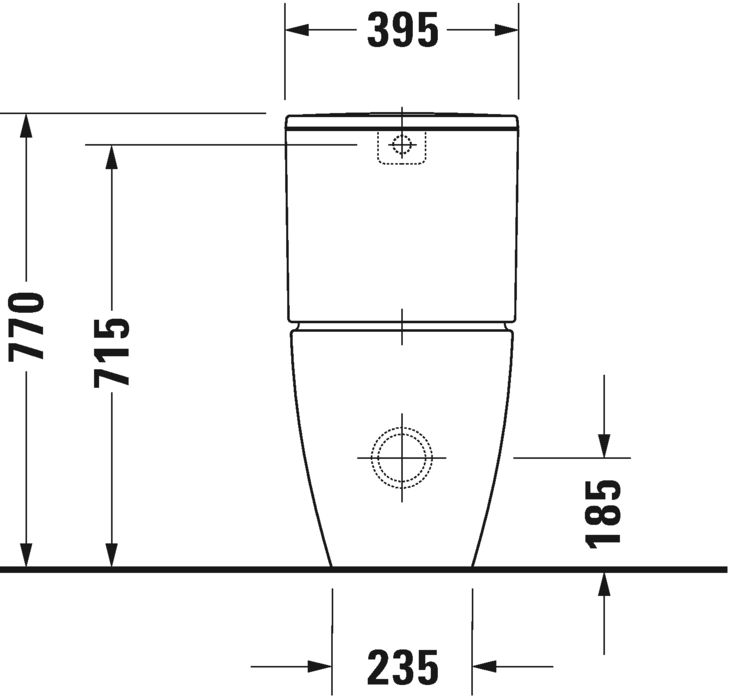 2170090000 Компакт унитаз с бачком Белый Duravit ME BY STARCK Германия - Вид №6