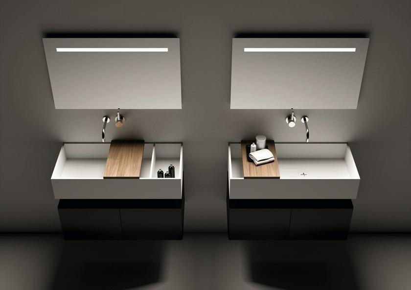 MOMA Design Тумба под умывальник из массива с дверцами одинарная настенная sun-id-1357777 - Вид №1