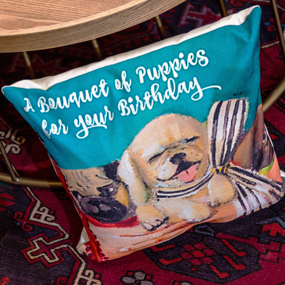 28199904 Арт-подушка «Букет на день рождения» Object Desire  - Вид №1