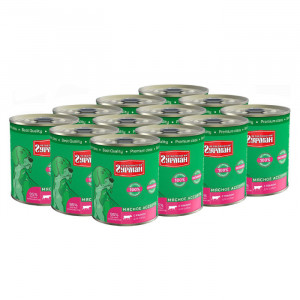 Т0055565*12 Корм для собак Мясное ассорти язык конс. 340г (упаковка - 12 шт) ЧЕТВЕРОНОГИЙ ГУРМАН