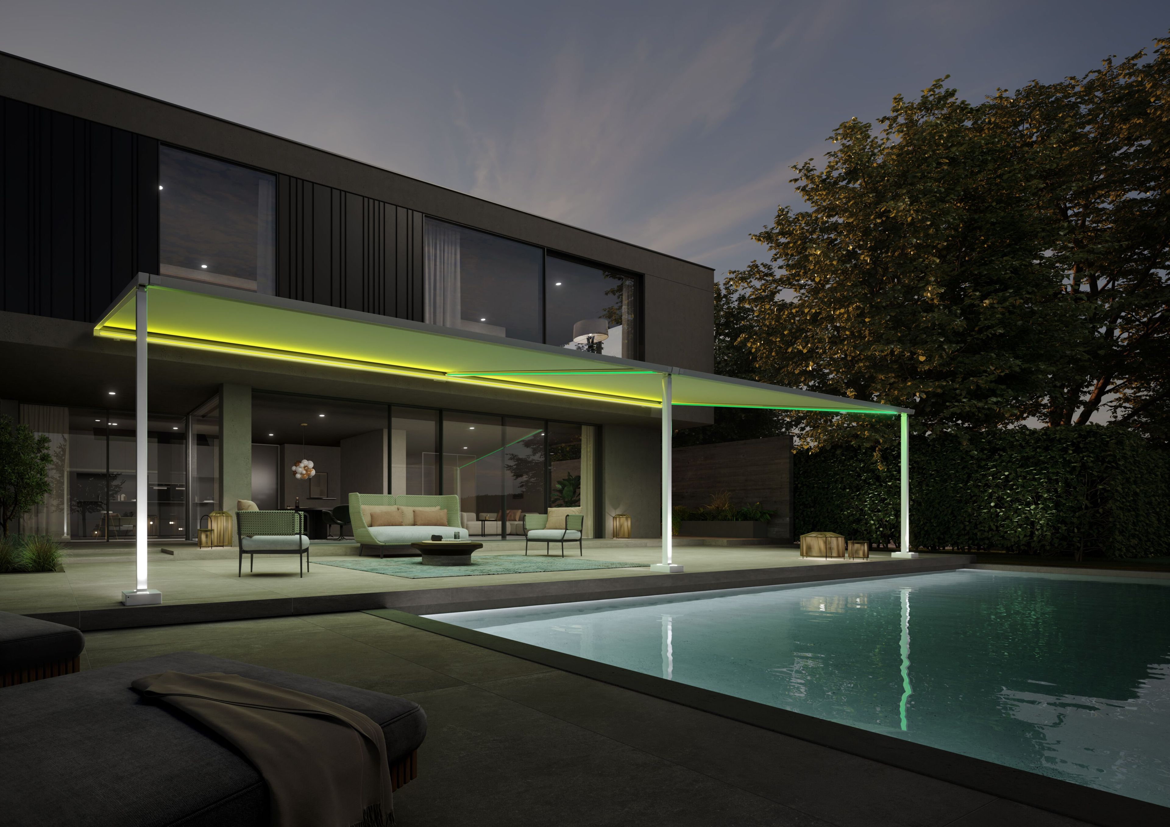 Навес для мусорного ведра с системой привода с двигателем markilux MARKILUX PERGOLA STYLE ARCH-00050073 - Вид №5