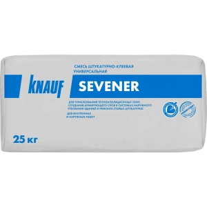 Штукатурно-клеевая смесь для теплоизоляции Knauf Севенер 25 кг