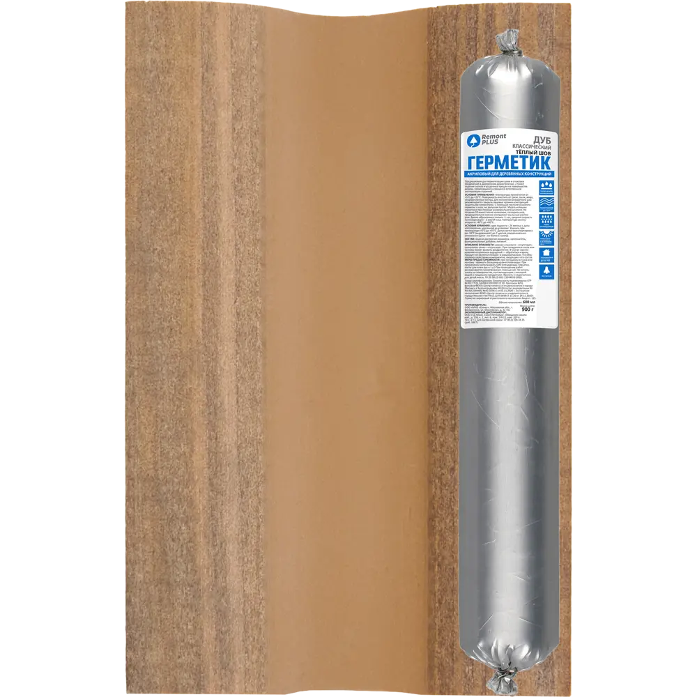 Герметик REMONT PLUS для дерева классический дуб 0,6 л - защита и энергосбережение 83518150 STLM-0041672