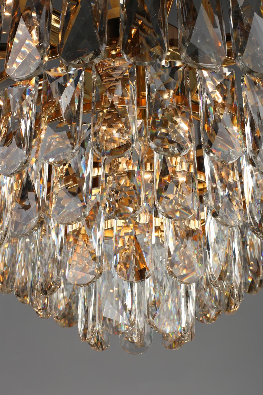 Подвесная люстра Omnilux Malgrate OML-81403-08 OMNILUX ДИЗАЙНЕРСКИЕ, MALGRATE 337197 Золото;прозрачный;черный  - Вид №2