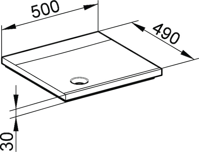 34041315000 Умывальник из минерального литья KEUCO Royal Reflex - Вид №2