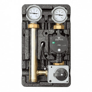 Смесительная насосная группа MEIBES MK 1"(подача справа) сервопривод в комплекте, насос Grundfos UPM