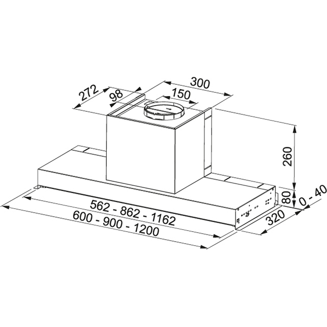Вытяжка  FSTP NG 905 X Franke Style Lux LED FSTP NG 905 X Нержавеющая сталь  - Вид №1