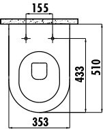 FE322-11AM00E-0000 FREE Унитаз АНТРАЦИТ подвесной безободковый Creavit Free - Вид №3