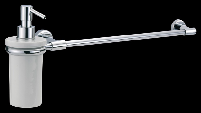 TR239 Дозатор для жидкого мыла с полотенцедержателем, настенный, керамический 0,25 л bagno&associati TRATTO