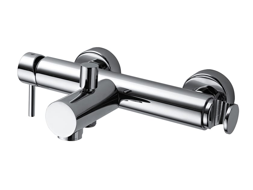 Латунный однорычажный настенный смеситель для ванны с переключателем Bossini OKI ARCH-00130887