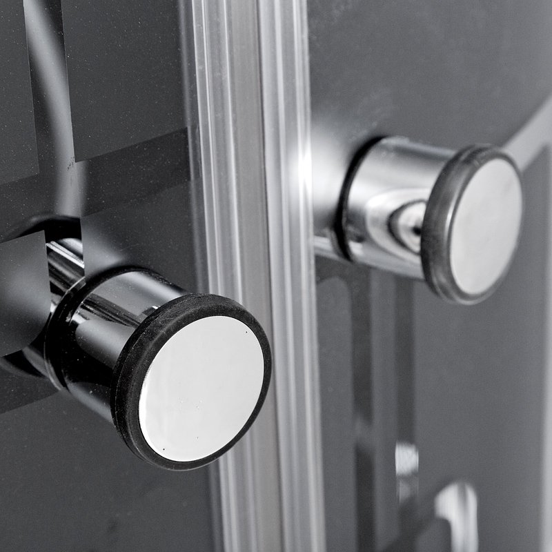 ЕМ1512 L N с гидромассажем (гм.) Душевая кабина DETO Серия EM BМ4510 с электрикой BLACK - Вид №11