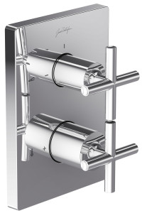 E75395-CP Термостатический смеситель с запорным клапаном/2-ходовым переключателем — классическая отделка JACOB DELAFON MODULO