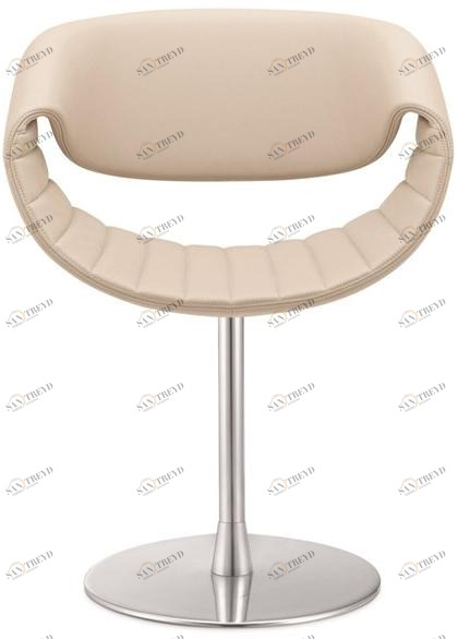 ZÜCO Кожаное кресло с обивкой и поворотное алюминиевое основание Little perillo Pt 612
