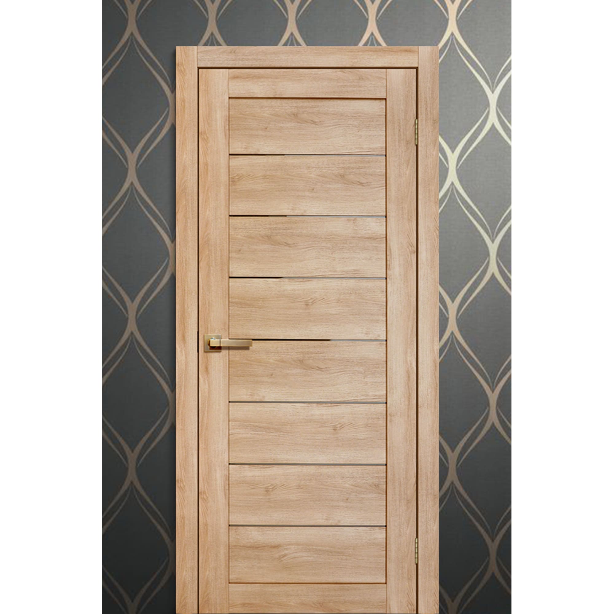 81933683 Дверь межкомнатная Лайн 80x200 см цвет дуб глостер Santreyd  - Вид №9