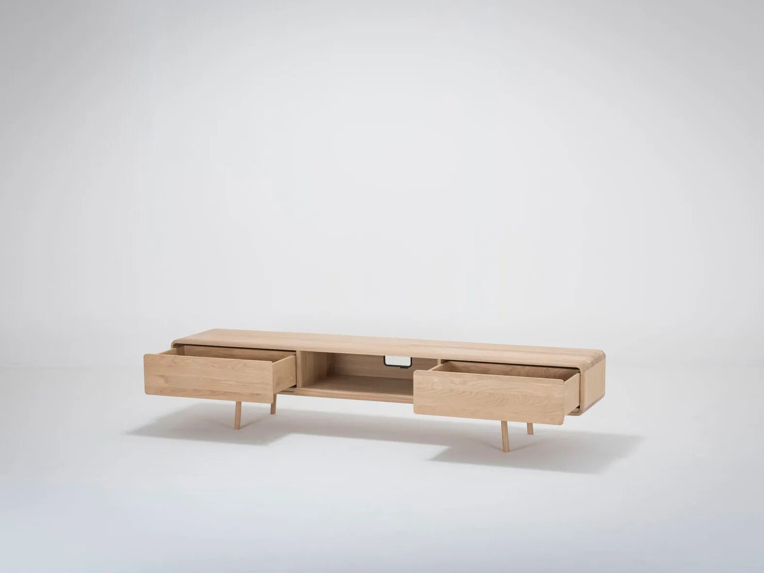 Низкий дубовый ТВ-шкаф с ящиками Gazzda Фавн ARCH-00041114 - Вид №8