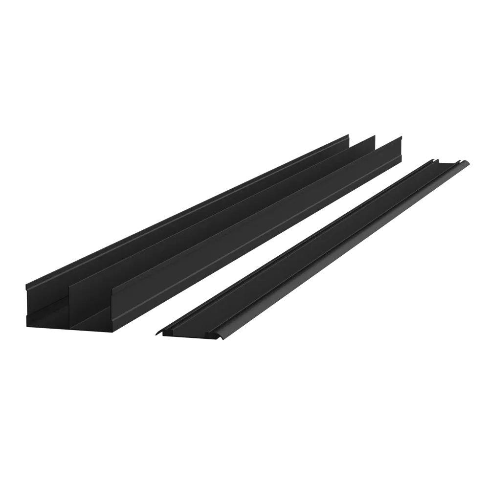 Дверь-купе KONSENSA 244.5x70.4 см с зеркалом профиль черный узкий 89444102 STLM-2189443  - Вид №6