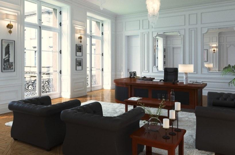 Arrediorg.it® Исполнительный угловой письменный стол из фанерованной древесины Prestige sun-id-1483389 - Вид №6