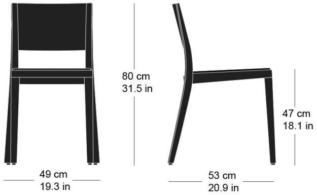 horgenglarus Штабелируемый стул из массива дерева Lyra 6-553 - Вид №15