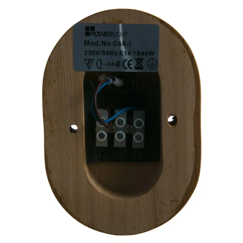 Спот Oak 1xE14х40 Вт, цвет дерево/бронза 12426383 STLM-2082328 Santreyd  - Вид №1
