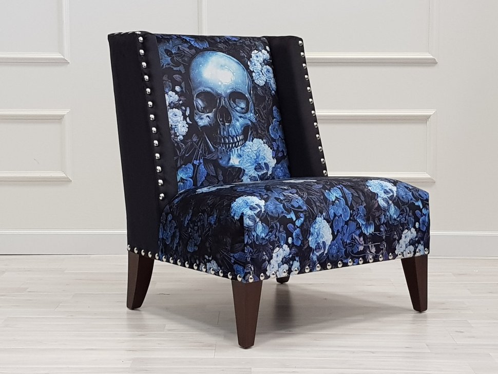 Кресло Frozen черное ICON DESIGNE ДИЗАЙНЕРСКИЕ, BURCU KORKMAZYUREK 096822 Черный;синий  - Вид №3