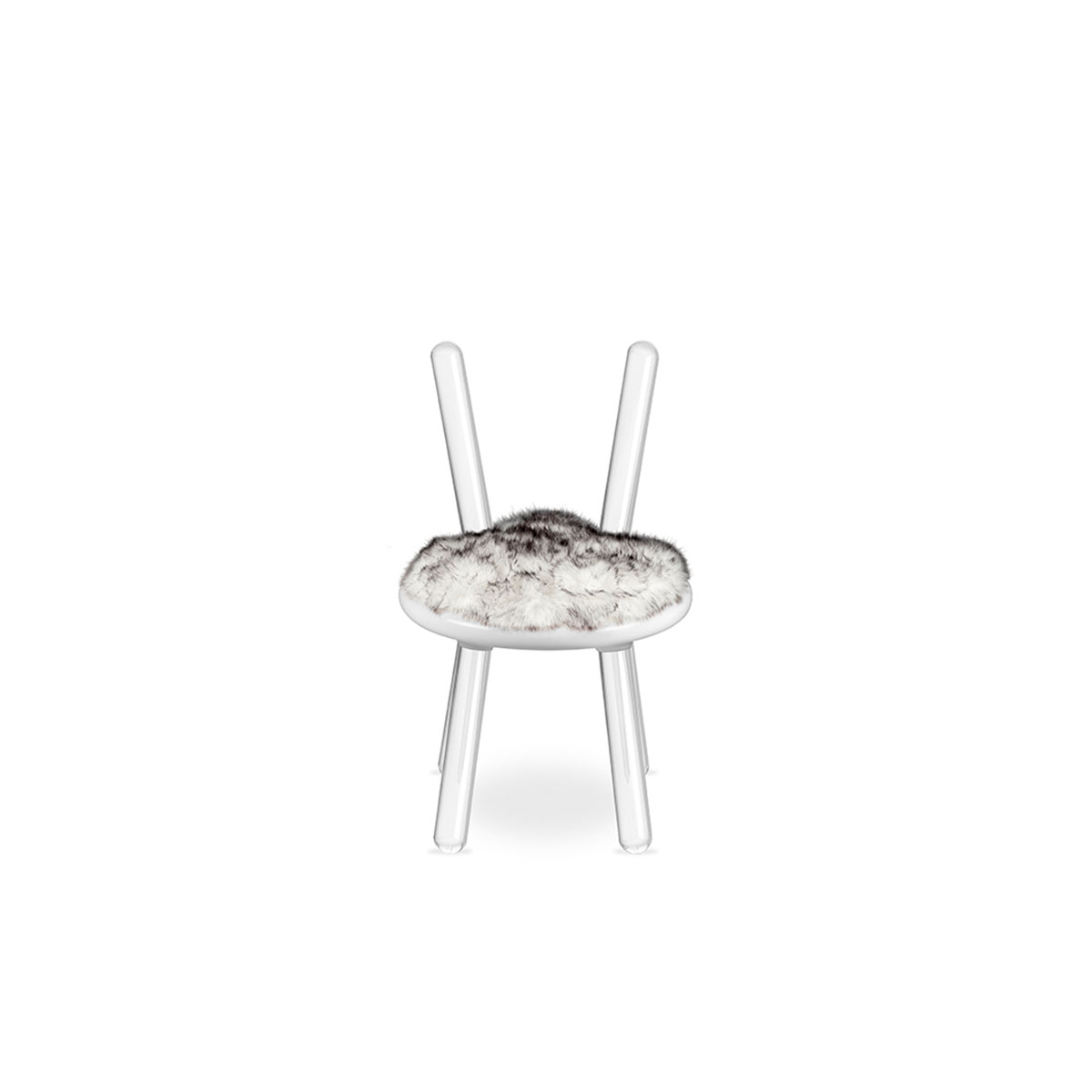 Сидячие места Illusion White Bear Stool Covethouse CIRCU 