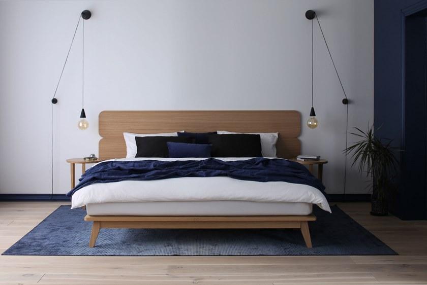 Heavens Двуспальная кровать из лакированного дуба Enzo sun-id-1412944 - Вид №1