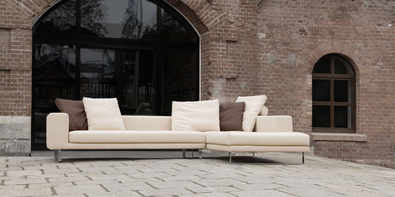 Диван трехместный угловой светло-серый Linnea SITS ДИЗАЙНЕРСКИЕ, LINNEA 192109 Серый  - Вид №3