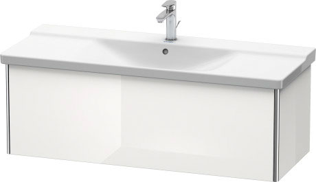 XS408304747 Тумбочка подвесная XSquare #XS4083 1210 x 473 мм Каменно-синий глянцевый лак Duravit - Вид №2