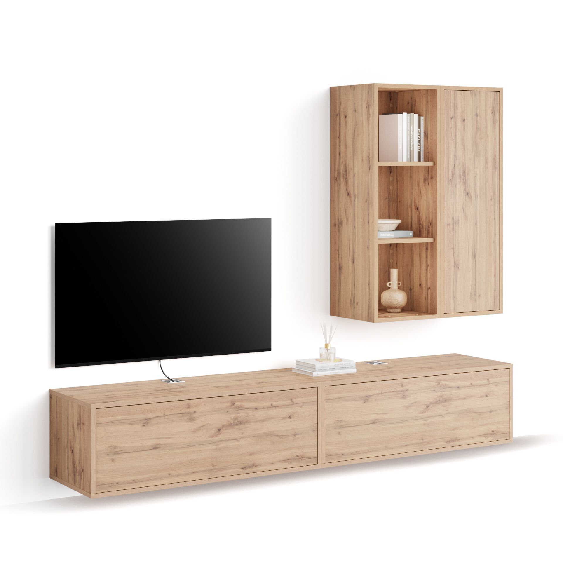 Модульная оборудованная стена установленная стеной в меламинированном Mobili Fiver IACOPO ARCH-00070420 - Вид №68