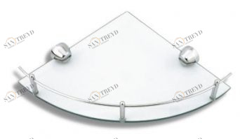 Угловая полка с ограждением Novaservis Metalia 3 6358.0 хром 63580